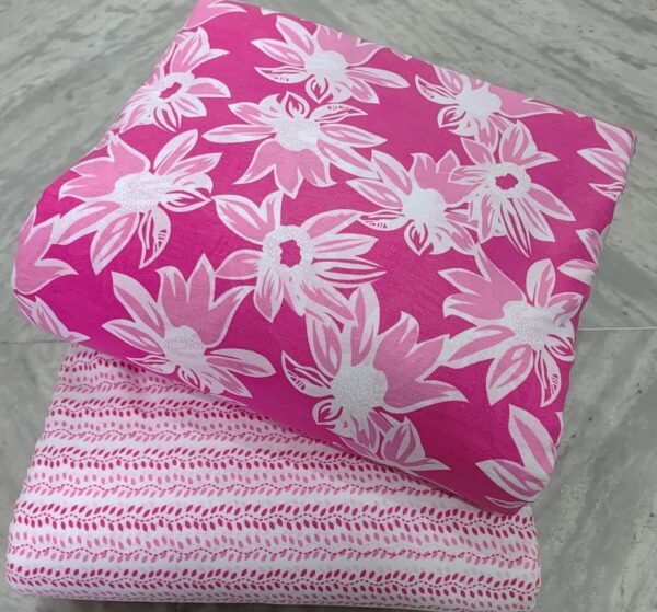 New printed pure camric cotton dress