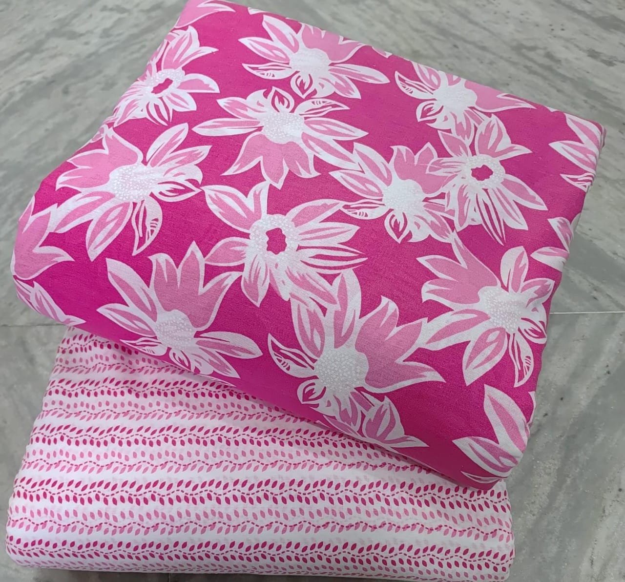 New printed pure camric cotton dress